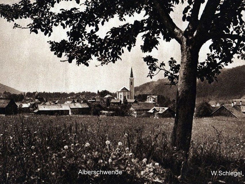 Alberschwende um 1920. (Eingesendet von Kurt Vergut) Alberschwende um 1920. (Eingesendet von Kurt Vergut)