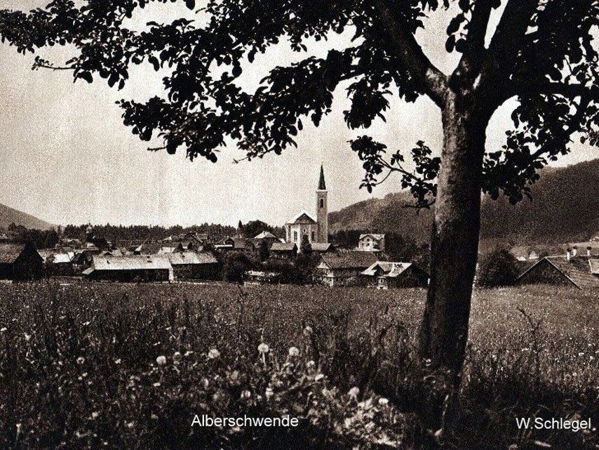 Alberschwende um 1920. (Eingesendet von Kurt Vergut)