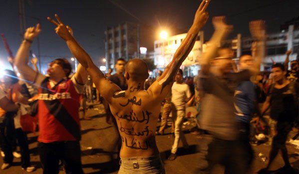 Jubel am Tahrir-Platz nach der Absetzung Mursis. Foto: EPA Jubel am Tahrir-Platz nach der Absetzung Mursis. Foto: EPA
