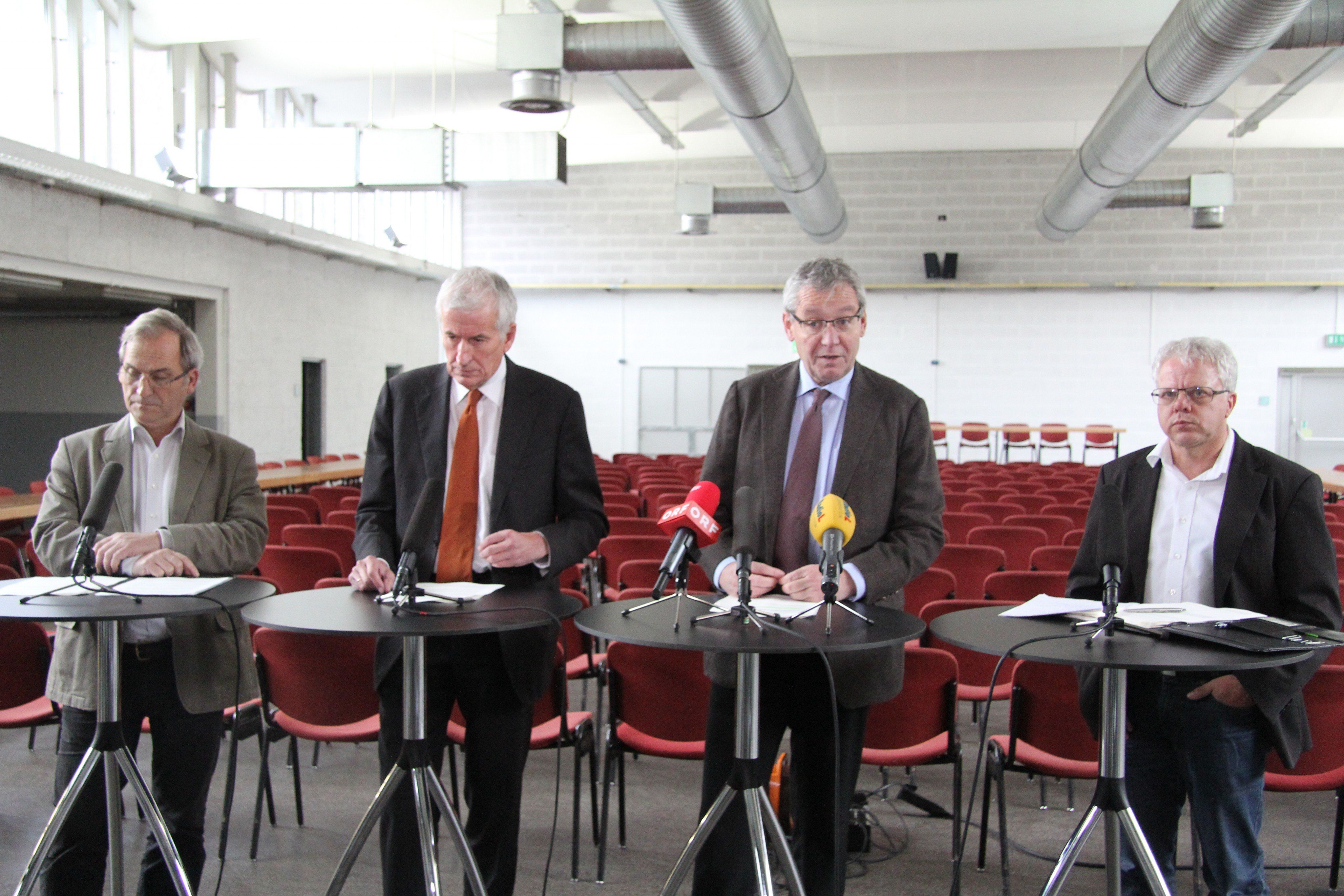 Pressekonferenz im Alten Hallenbad. Foto: VOL.AT/ Rauch