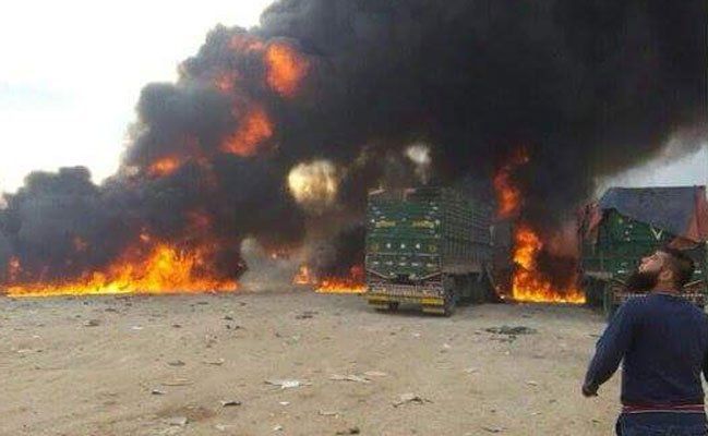 Russland bombardiert Konvois. Russland bombardiert Konvois.