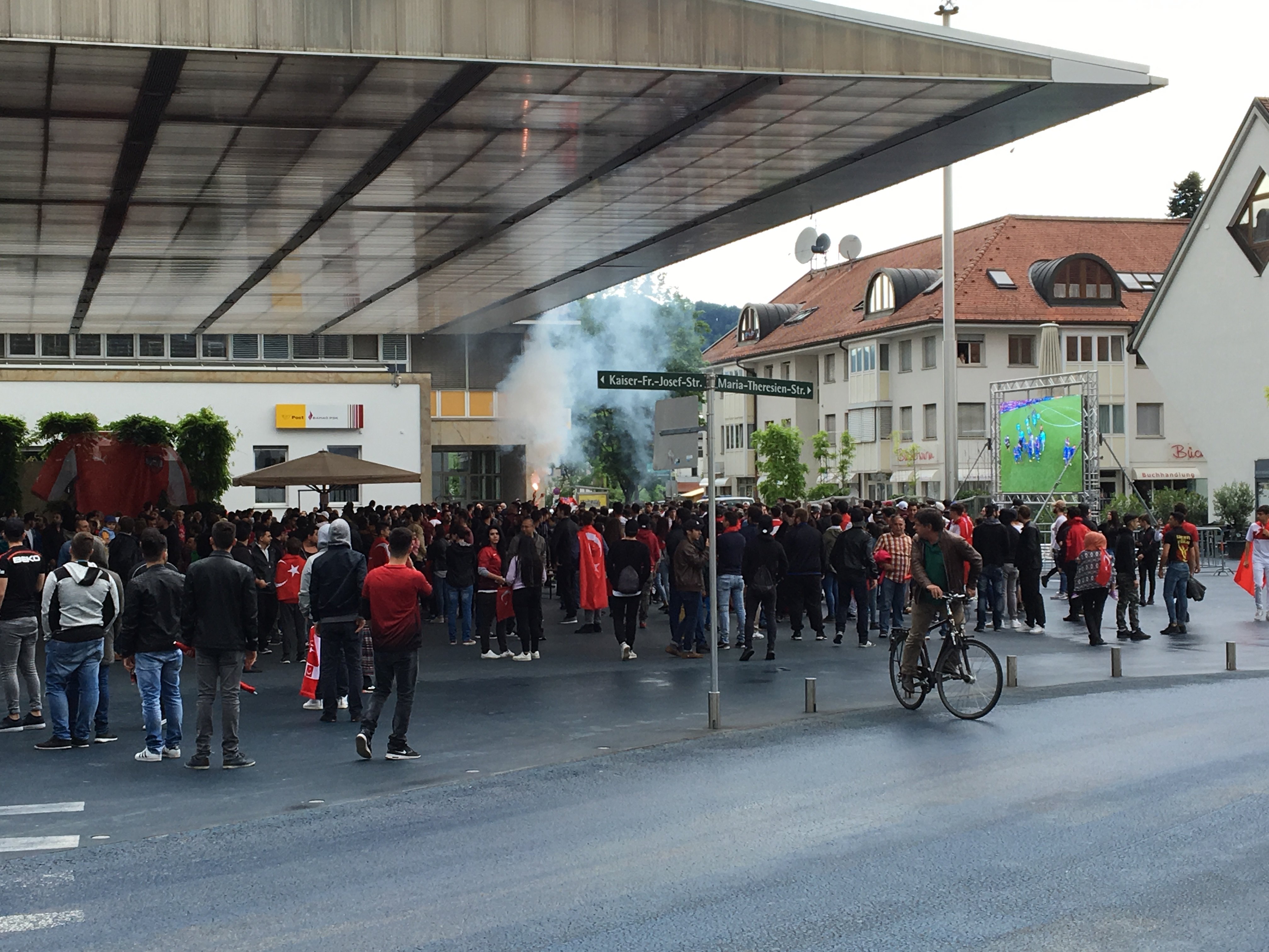 Erst am Wochenende wurde in Lustenau eine Schreckschusspistole in der Öffentlichkeit abgefeuert. - VOL.AT/Rauch