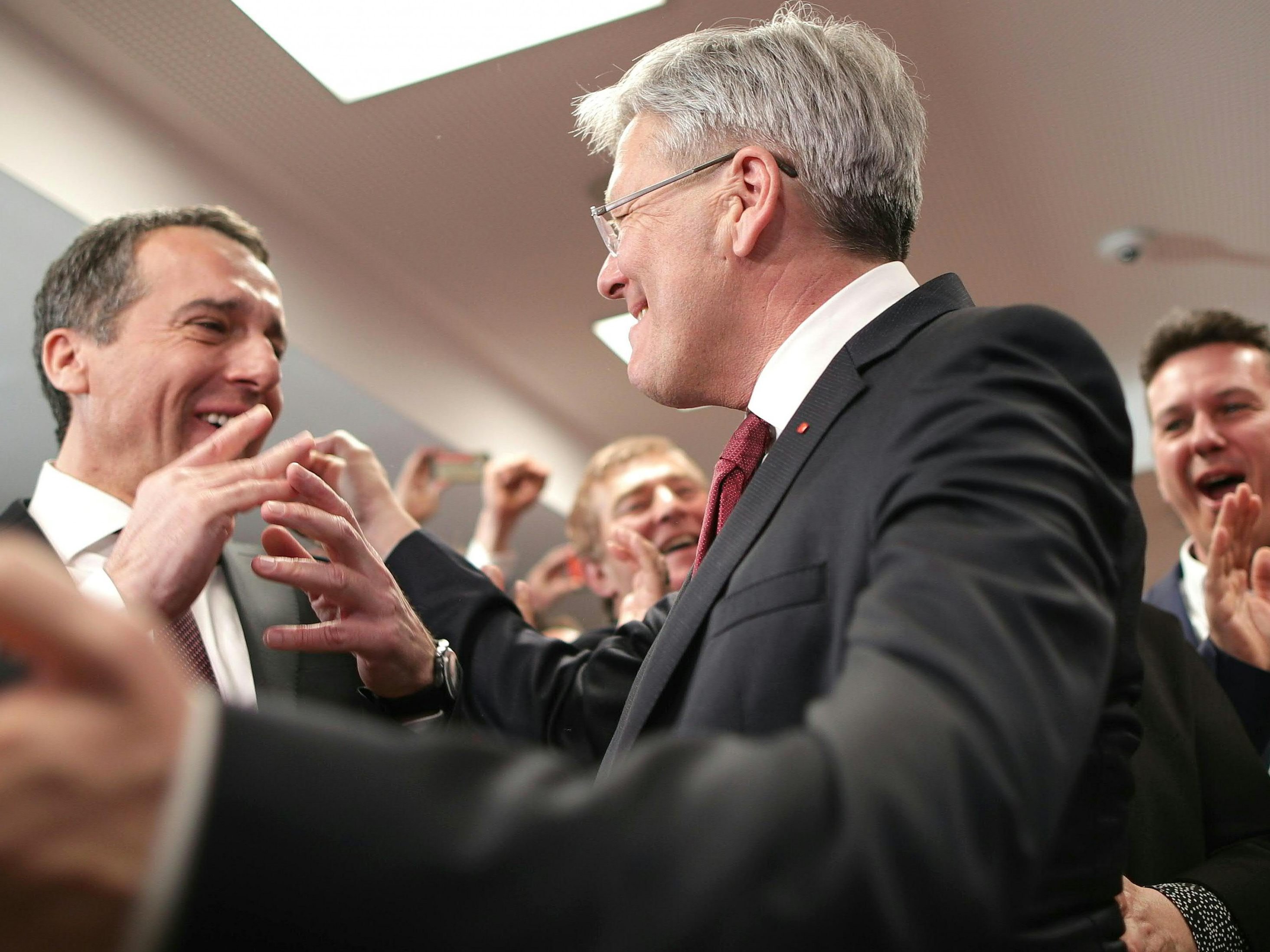 Christian Kern und Peter Kaiser. Christian Kern und Peter Kaiser.