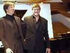 Stefan Eder und Johannes Wohlgenannt begeisterten im Saal der Villa Falkenhorst.