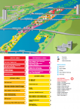 Der Plan vom Wiener Donauinselfest 2012