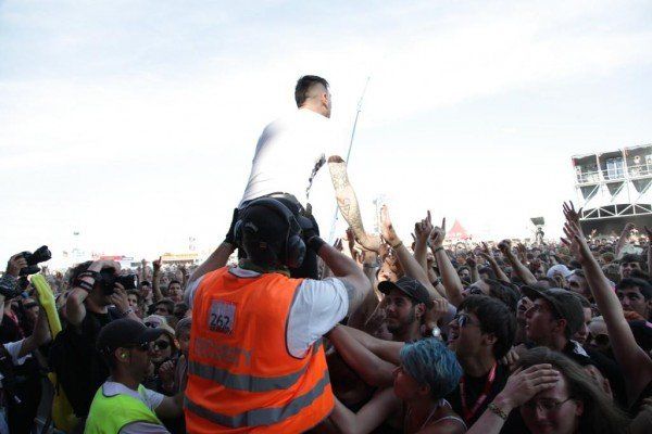 Ausgelassene Stimmung bei Anti-Flag Ausgelassene Stimmung bei Anti-Flag