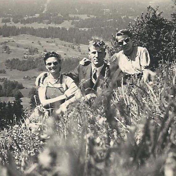 Blick auf Bartholomäberg vor 1950.
