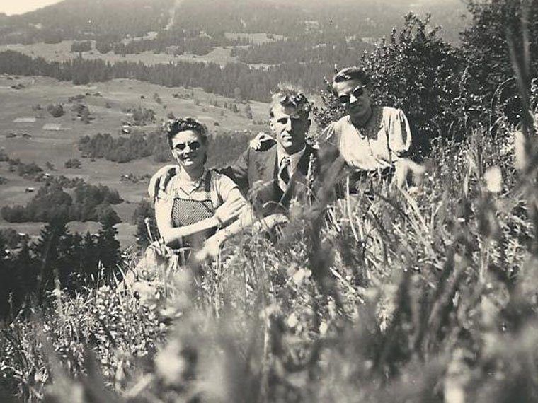 Blick auf Bartholomäberg vor 1950.