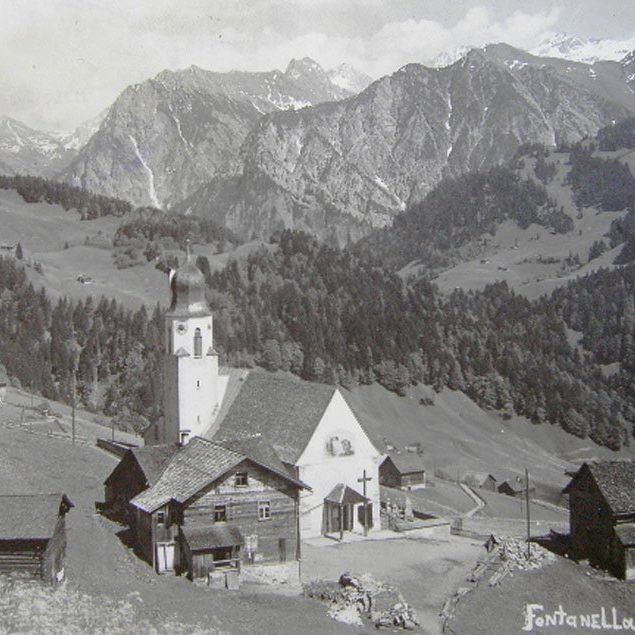 1960 steckte der Tourismus in Fontanella-Faschina noch in den Kinderschuhen.