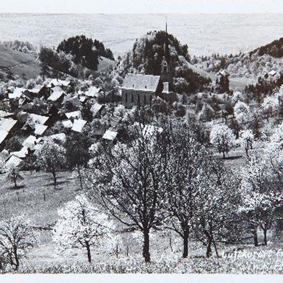 Urkundlich erstmals Erwähnung fand Fraxern 1127. Im Bild: Fraxern im Jahr 1959.