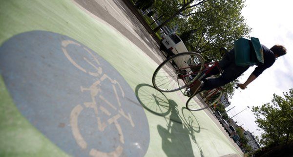 In Wien sollen weitere Radwege grün eingefärbt werden. In Wien sollen weitere Radwege grün eingefärbt werden.