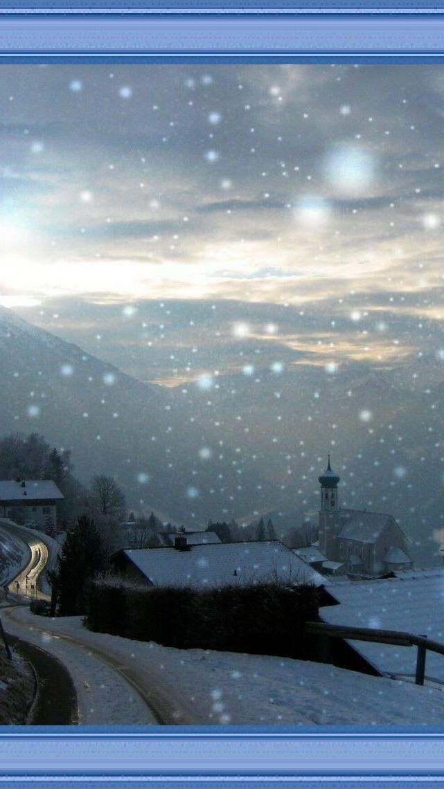 Schneefall in Bartholomäberg