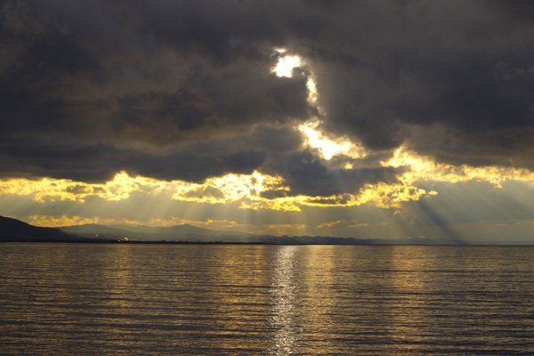 wetter feature wasser  bodensee stimmung wolken