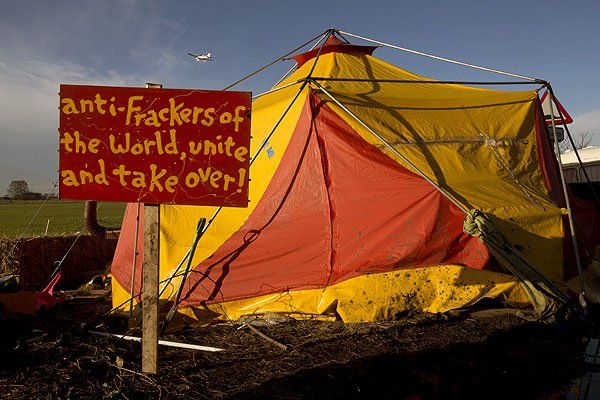 Britain Anti Fracking protests