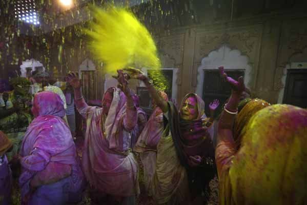 India Holi Festival Widows