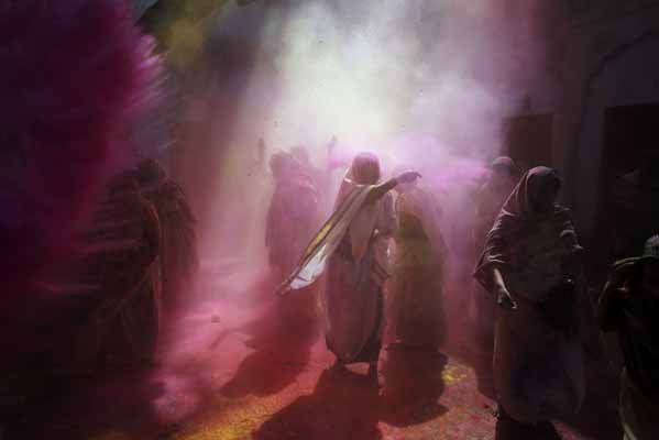 India Holi Festival Widows