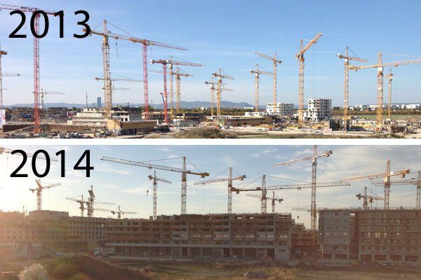 Lokalaugenschein in der Seestadt Aspern nach einem halben Jahr. Lokalaugenschein in der Seestadt Aspern nach einem halben Jahr.