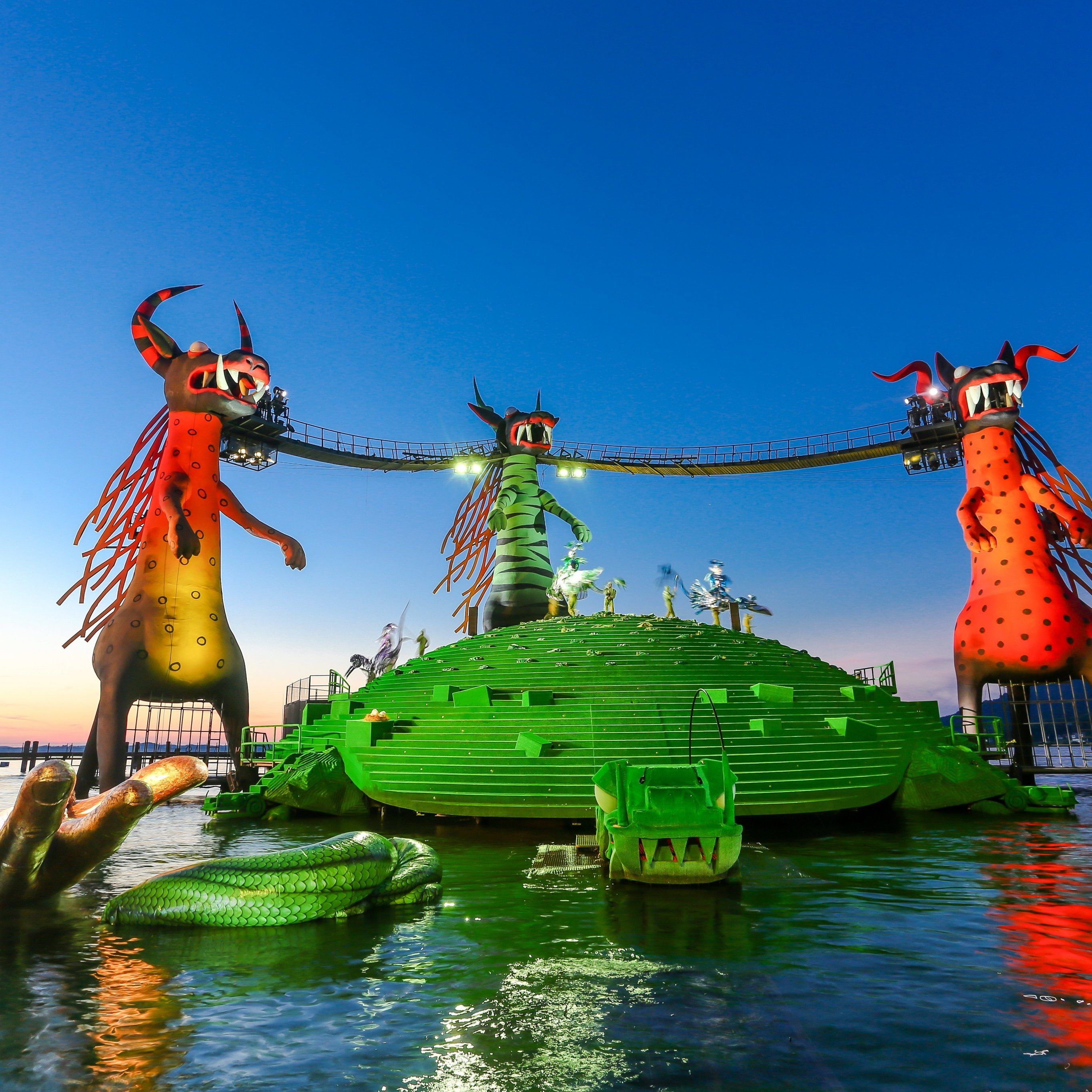 Seebühne des Bregenzer Festspielsommers 2014