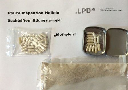 Vorwiegend Methylon ließ sich der Hallein zustellen. (c) Polizei Salzburg