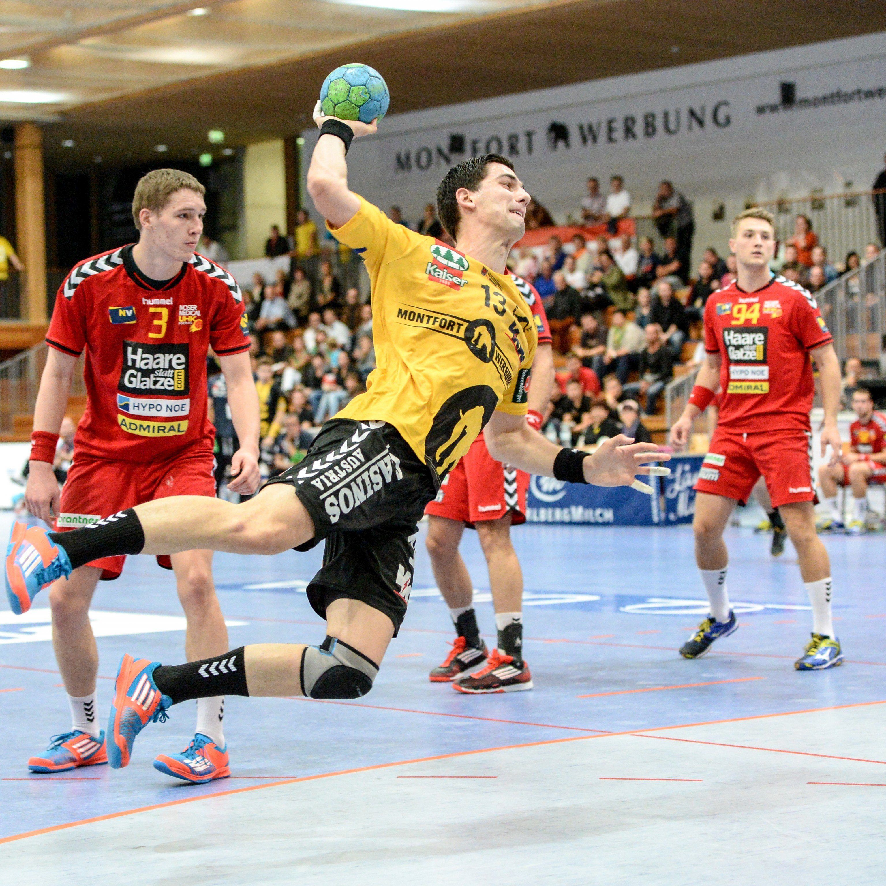 Vorläufiger Leader ist Bregenz nach einem 37:32 (16:17) über Krems.