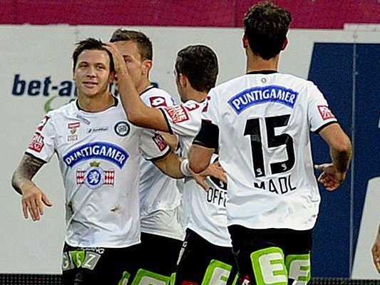 Nach dem 0:1 durch Marko Stankovic (SK Puntigamer Sturm Graz, L) Nach dem 0:1 durch Marko Stankovic (SK Puntigamer Sturm Graz, L)
