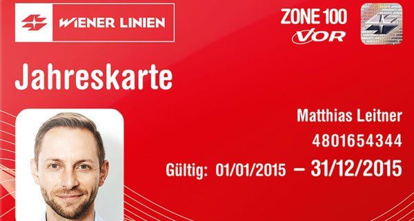 So sieht die neue Jahreskarte der Wiener Linien aus. So sieht die neue Jahreskarte der Wiener Linien aus.