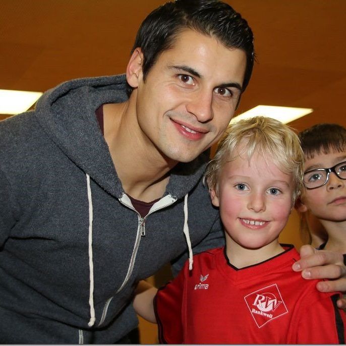 Martin Kobras und Patrick Seeger besuchten die Nachwuchsabteilung von RW Rankweil.