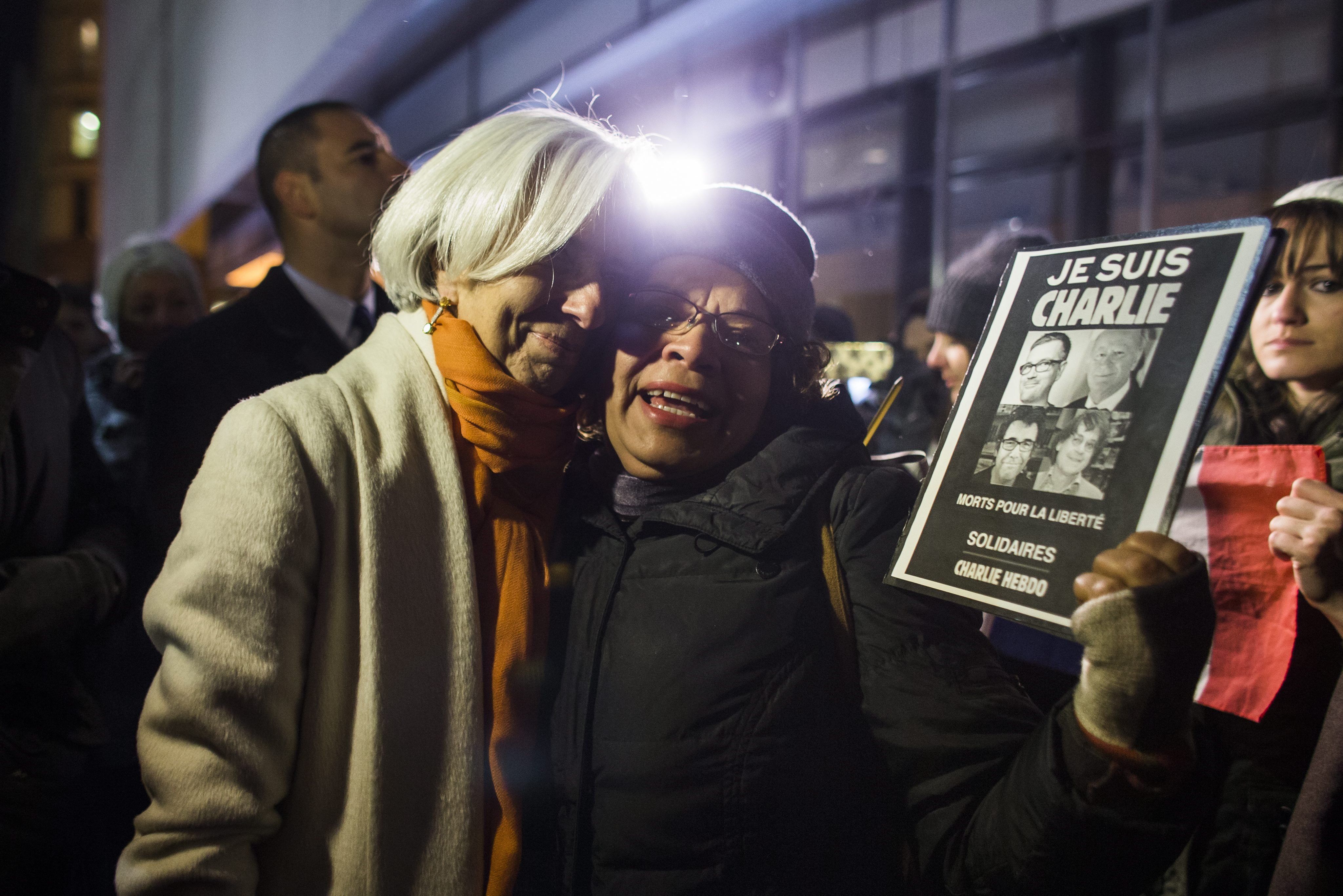 USA VIGIL CHARLIE HEBDO