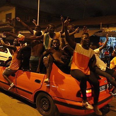 Riesige Begeisterung in Abidjan