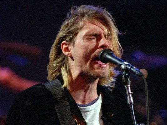 Kurt Cobain bei einem Auftritt 1993.