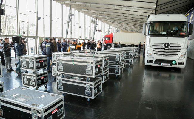 Am 7. April hat der Aufbau für den ESC in der Wiener Stadthalle begonnen. Am 7. April hat der Aufbau für den ESC in der Wiener Stadthalle begonnen.