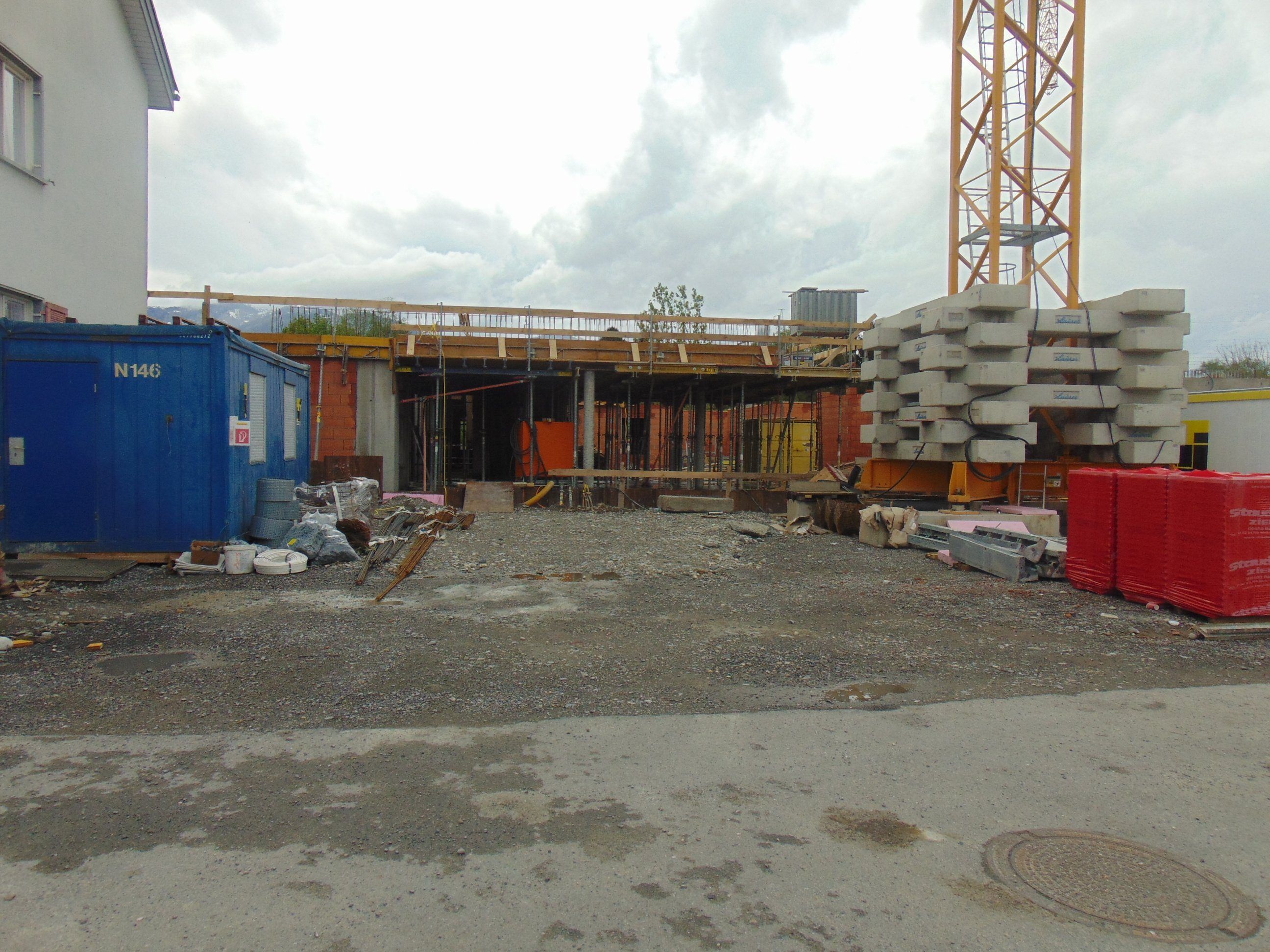 Auf Koblachs größter Baustelle läuft derzet alles nach Plan