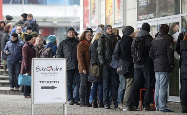Für die ESC-Tickets musste man lange in der Schlange stehen. Für die ESC-Tickets musste man lange in der Schlange stehen.