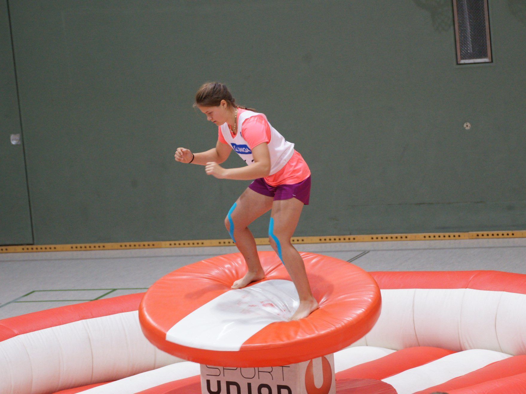 Sonja auf dem Flex Disc