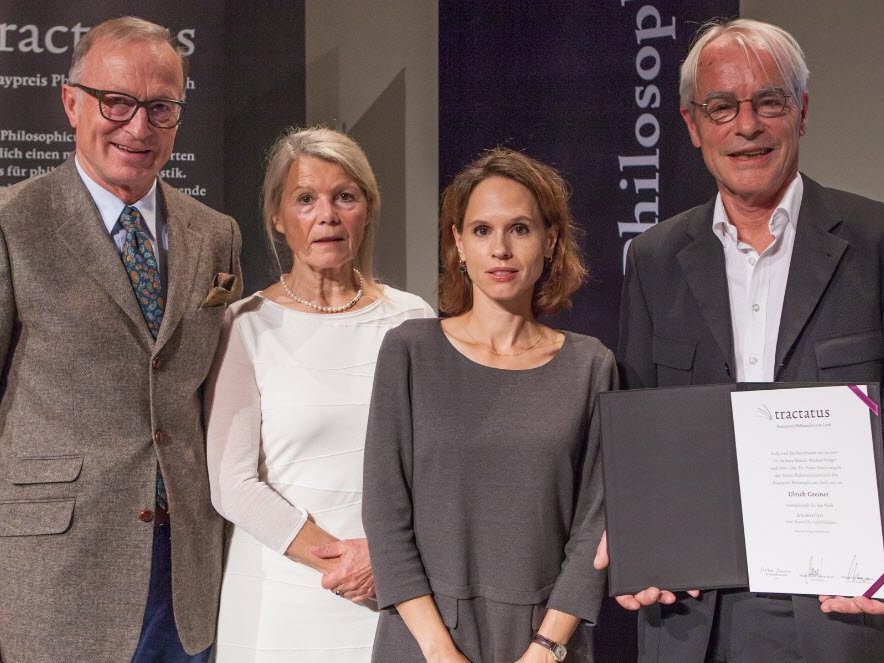 Bürgermeister Ludwig Muxel, Ingrid Leinen-Greiner, Barbara Bleisch und Ulrich Greiner