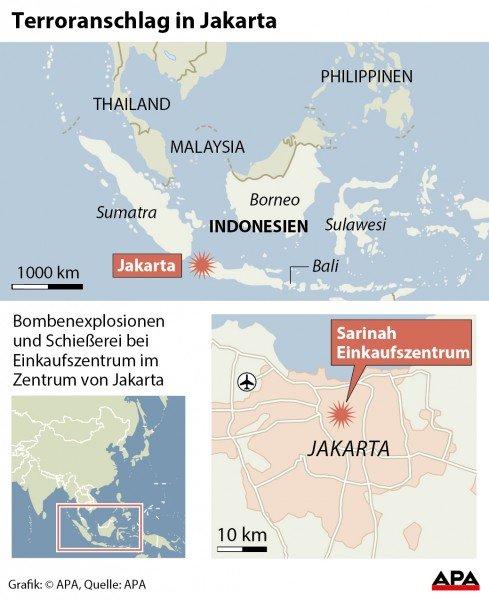 Erweiterung: Lokalisierungskarte Indonesien, Stadtplan Jakarta Lokalisierungskarte, bersichtskarte, Stadtplan GRAFIK 0052-16, 88 x 108 mm 