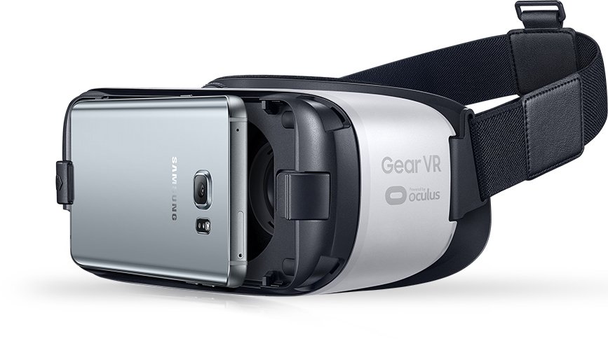 This photo provided by Samsung shows Samsung Gear VR. (Samsung via AP) 