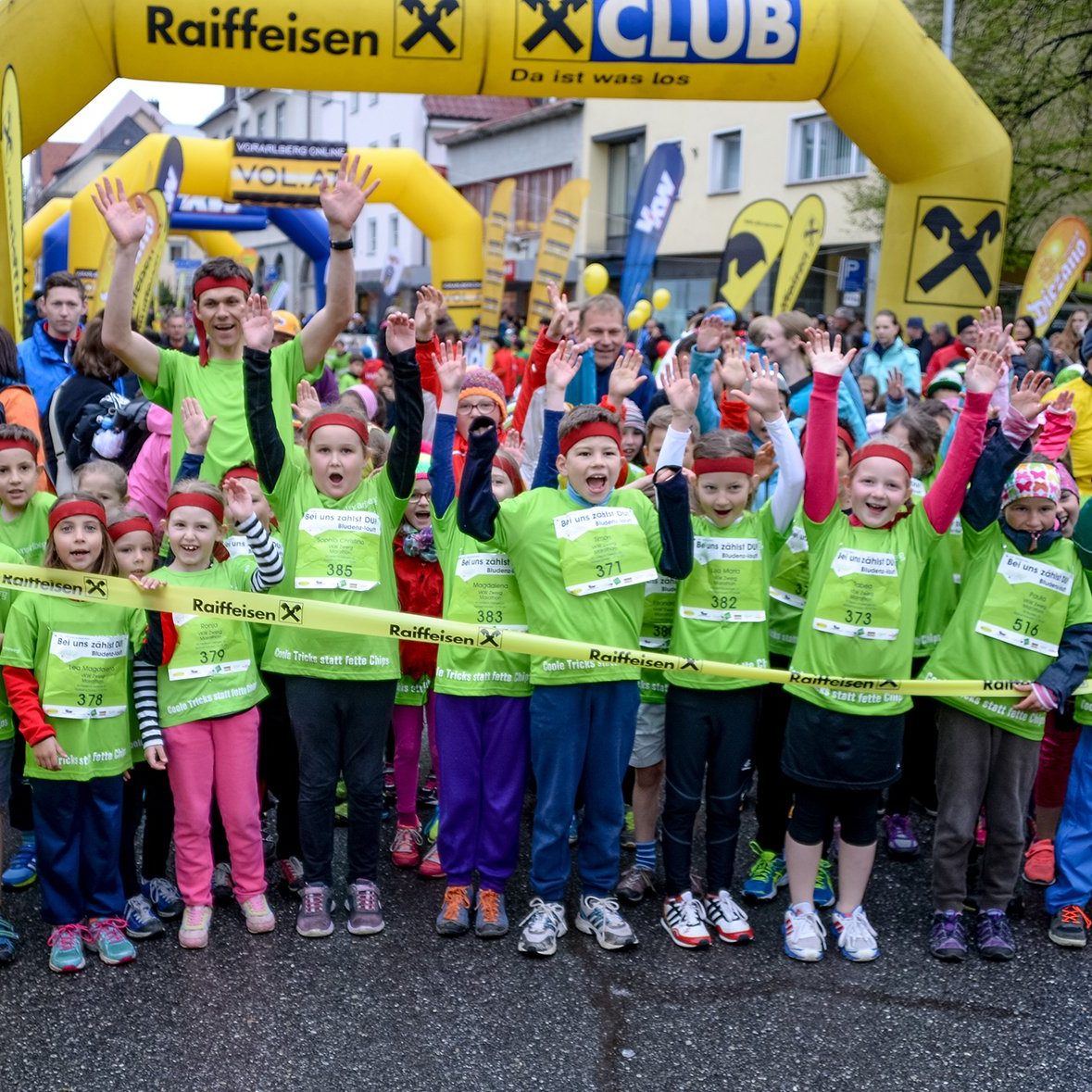 2000 Kids sind beim Kindermarathon in Bludenz am Start