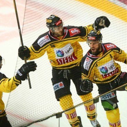 Siegesfreude bei den Vienna Capitals.