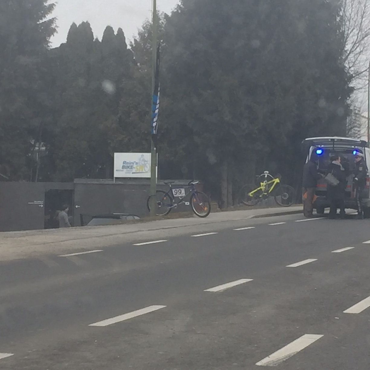 Verkehrsbehinderungen nach Unfall in Lustenau