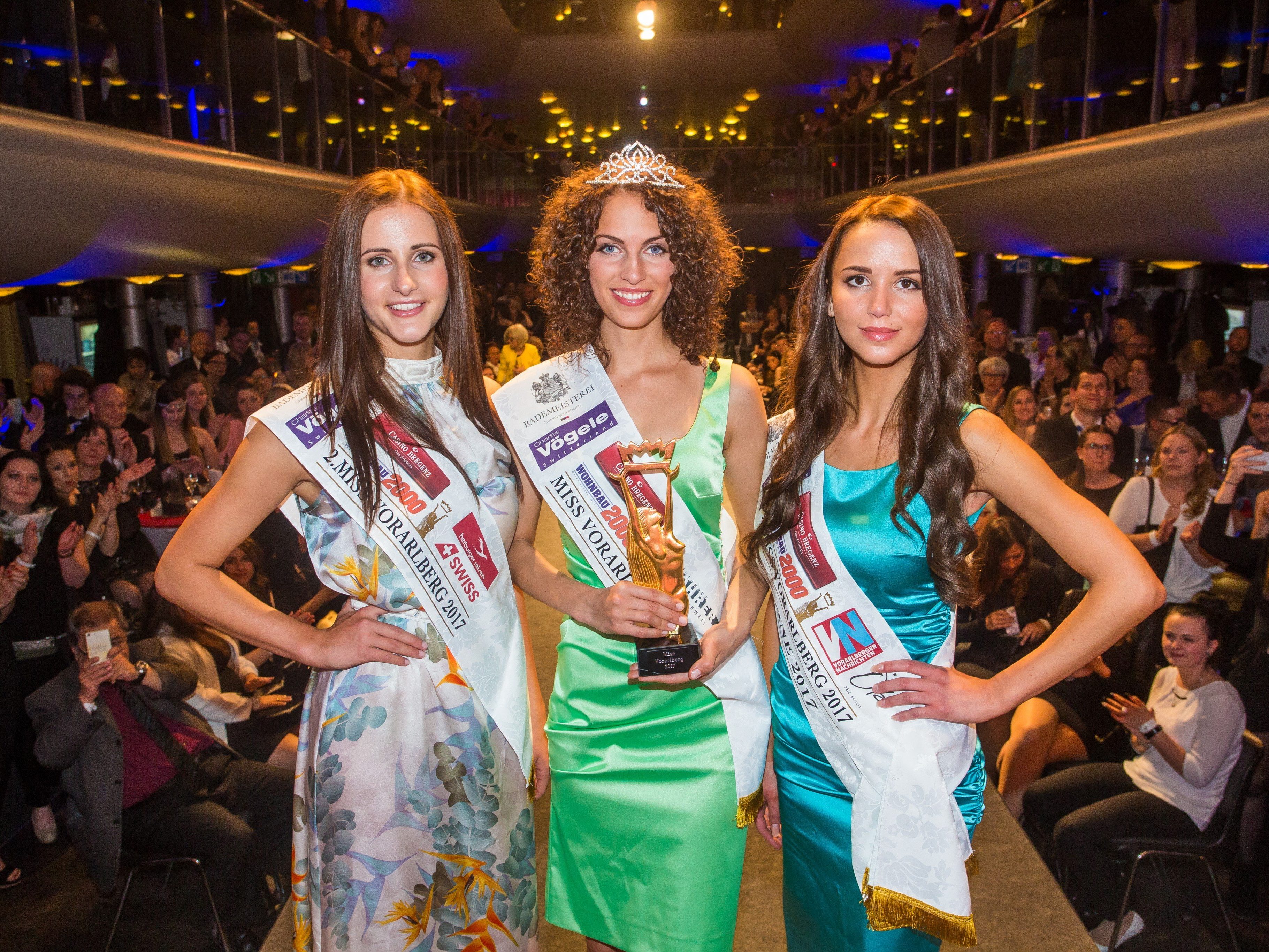 Die drei Erstplatzierten bei der Wahl zur Miss Vorarlberg Die drei Erstplatzierten bei der Wahl zur Miss Vorarlberg