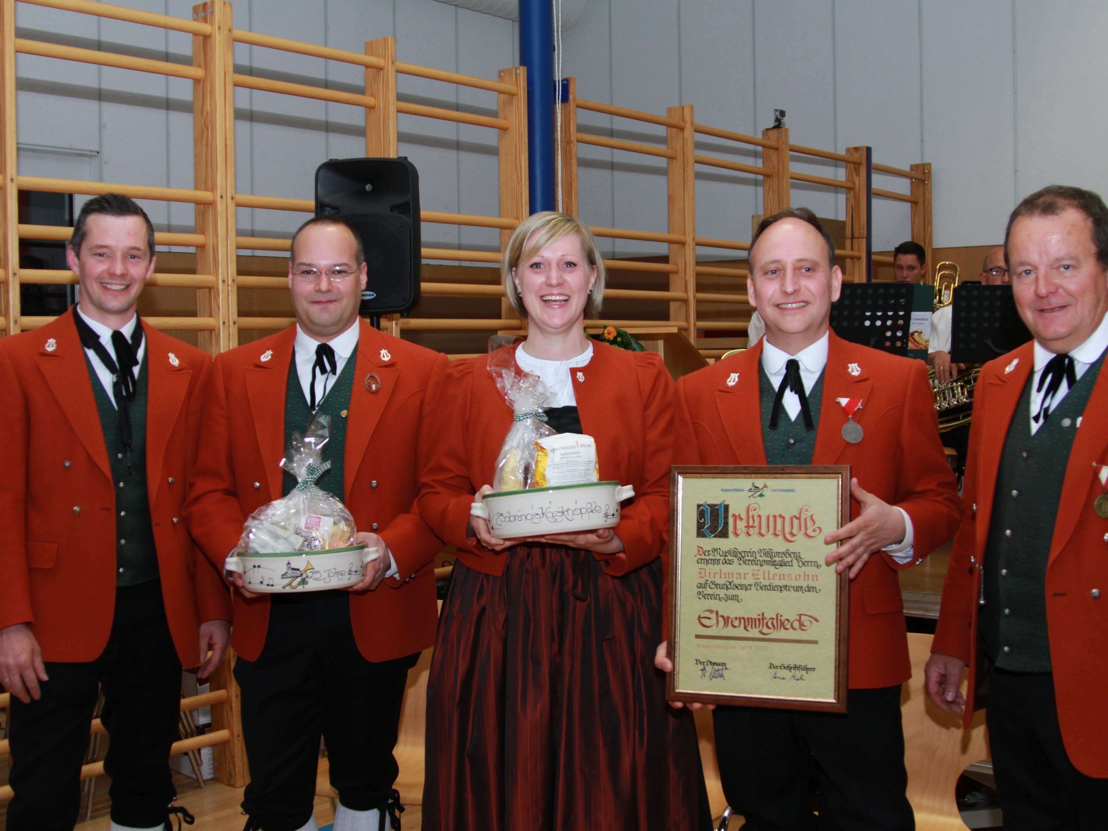 Die drei geehrten Musikanten.