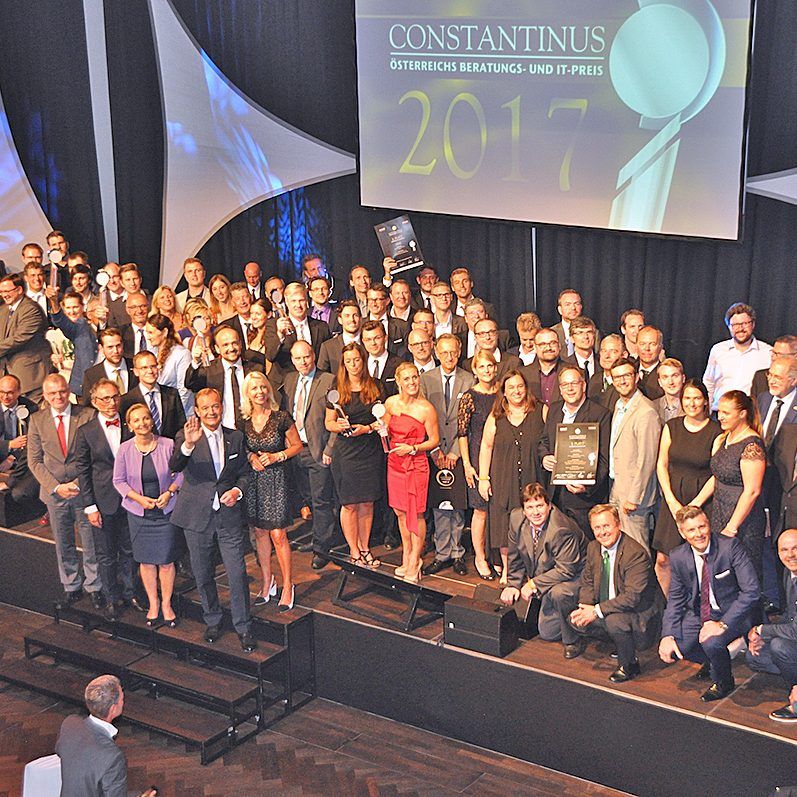 Bereits zum 15. Mal wurden vergangene Woche die besten Beratungs- und IT-Projekte in sieben Kategorien mit den begehrten Constantinus-Trophäen ausgezeichnet – zwei Vorarlberger Unternehmen sind vorne dabei.