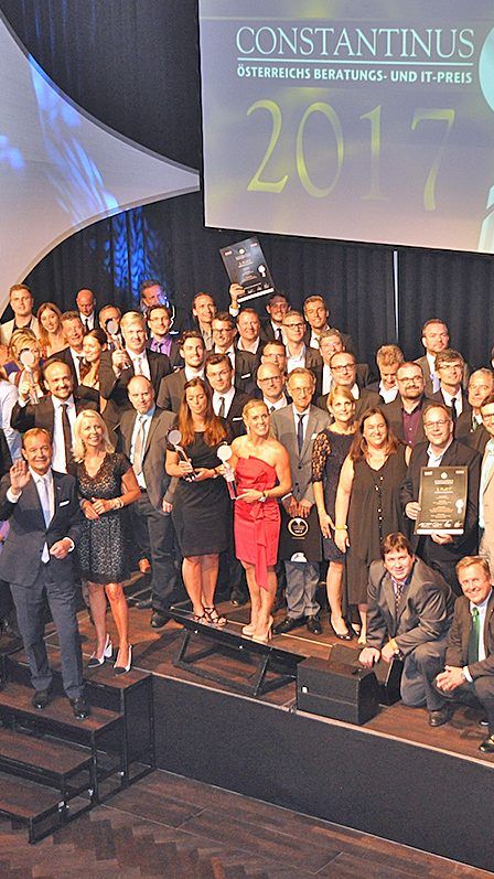 Bereits zum 15. Mal wurden vergangene Woche die besten Beratungs- und IT-Projekte in sieben Kategorien mit den begehrten Constantinus-Trophäen ausgezeichnet – zwei Vorarlberger Unternehmen sind vorne dabei.