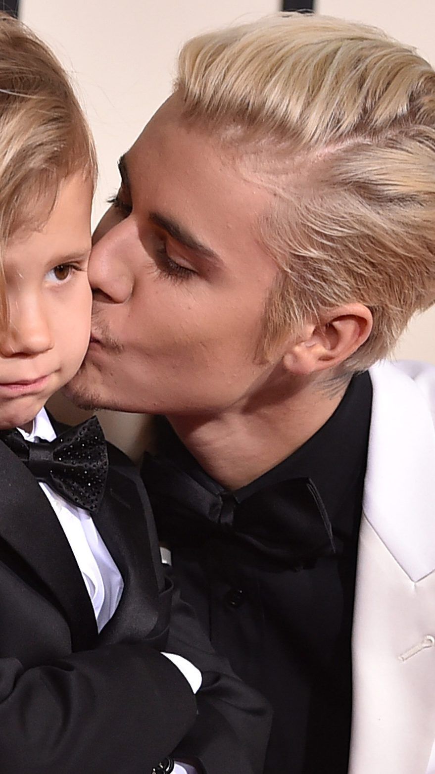 Justin mit Brüderchen Jaxon Bieber