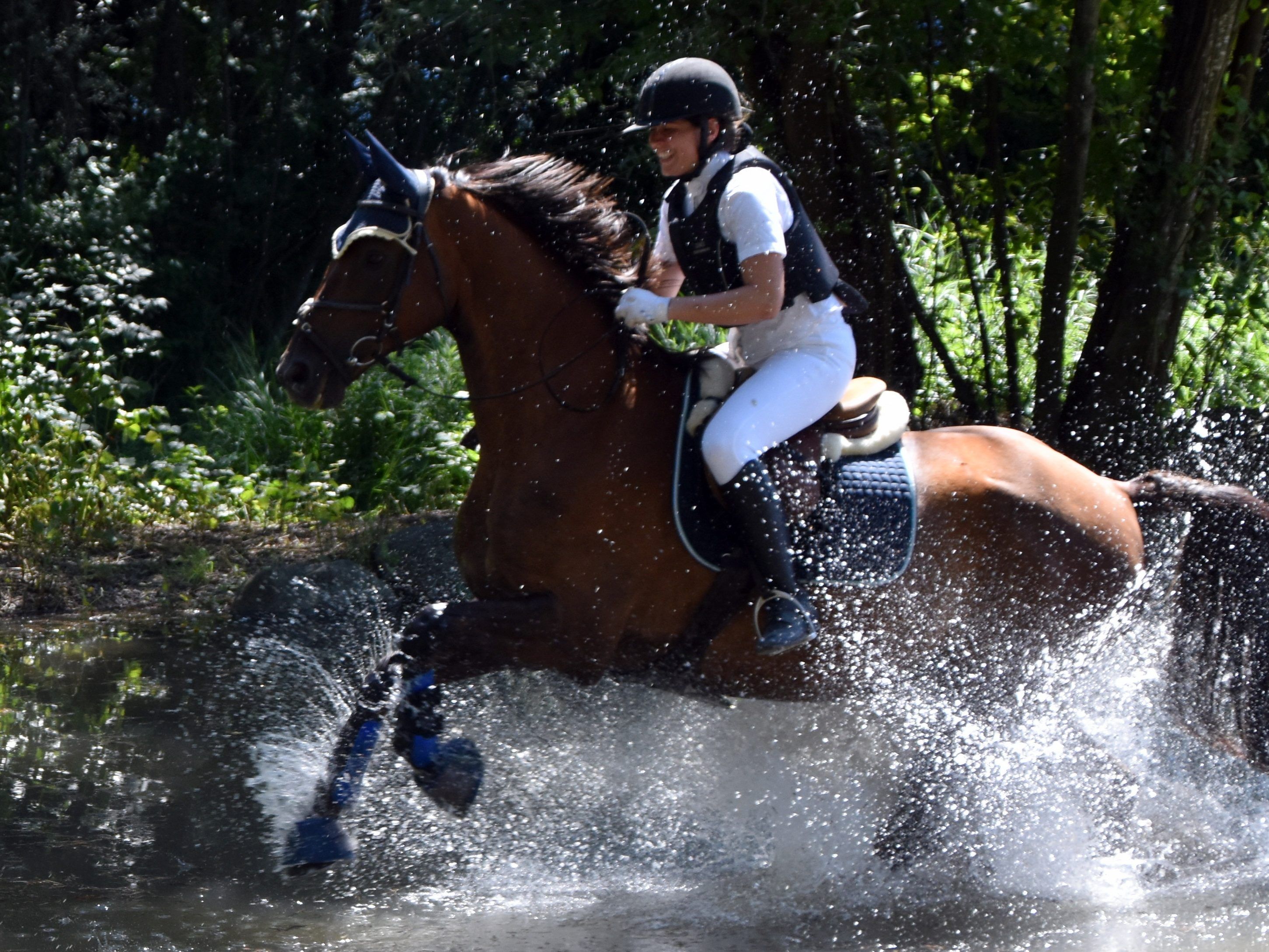 Spektakuläre Ritte beim Cross-Springen