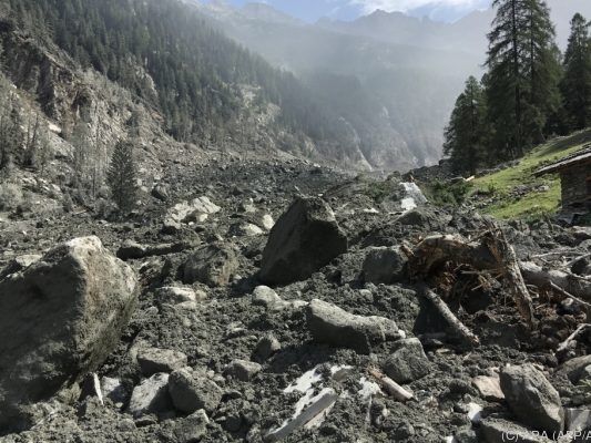 Am 23. August stürzten vier Millionen Kubikmeter Gestein ins Tal