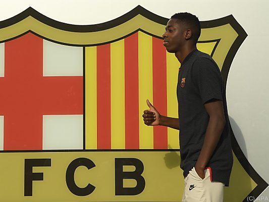 Ousmane Dembele wird am Montag in Barcelona präsentiert