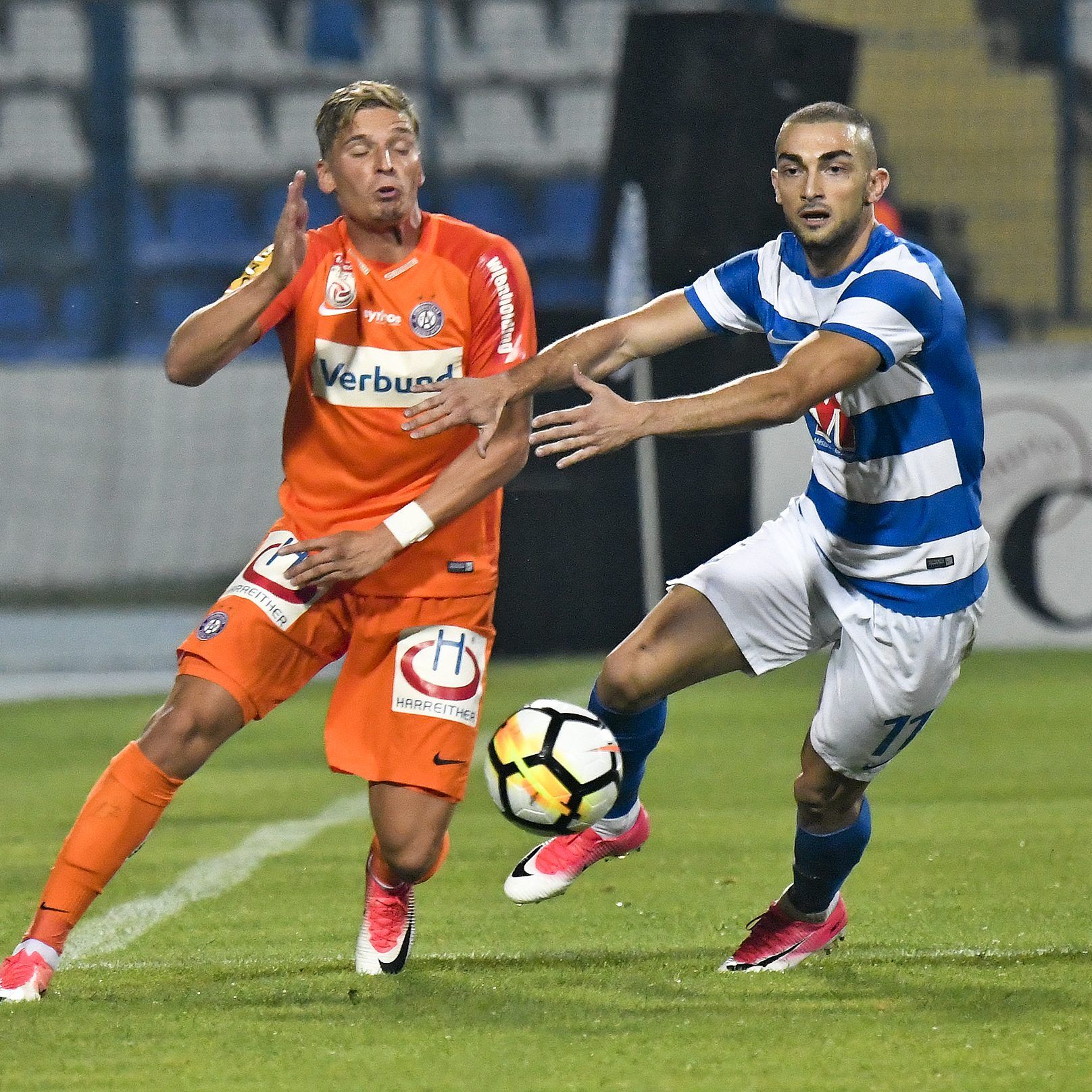 Die Wiener Austria gastiert im Playoff-Hinspiel der Europa League bei NK Osijek in Kroatien.