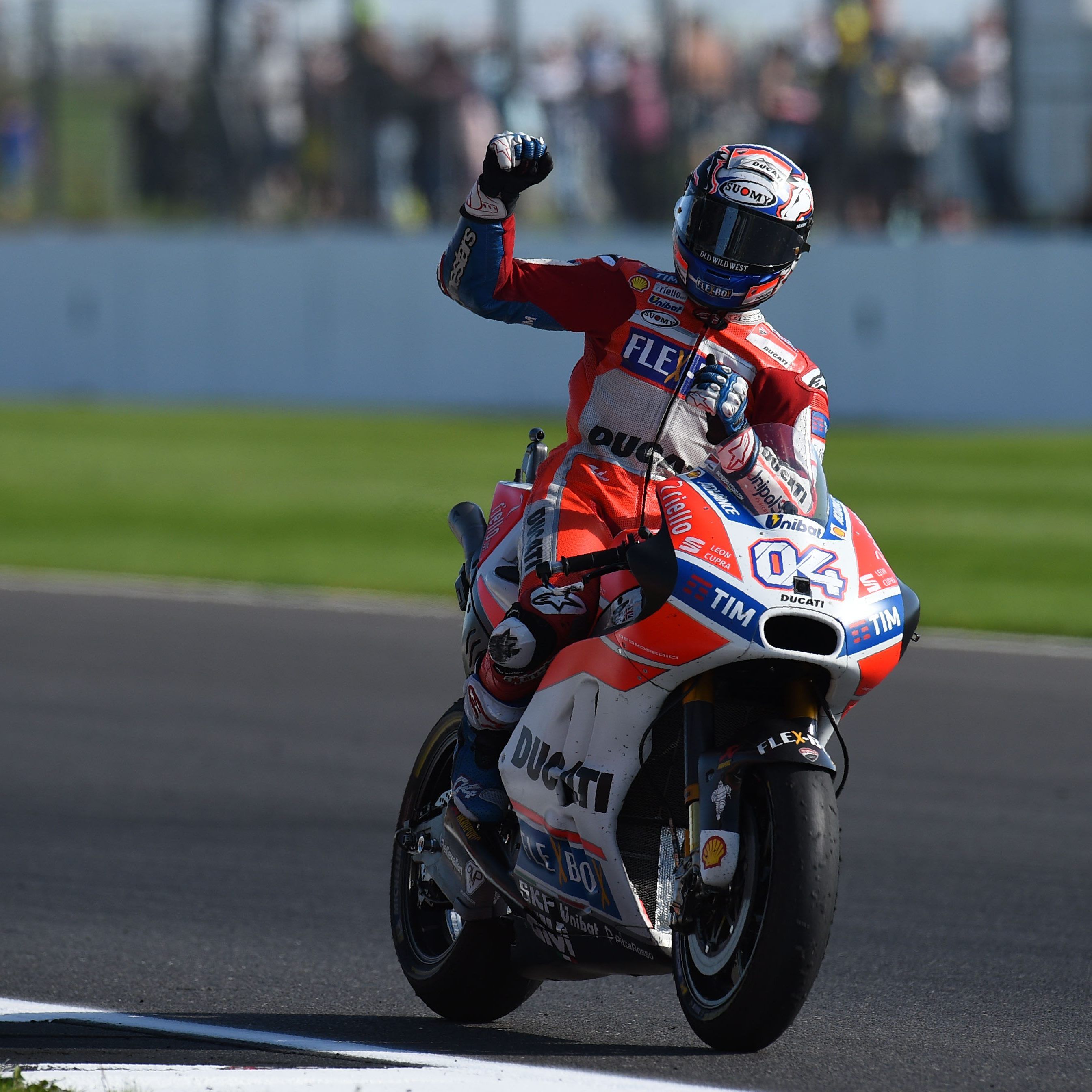 Andrea Dovizioso holte sich den Sieg in Silverstone.